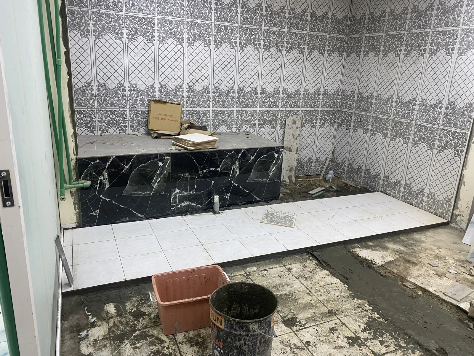 Floor & wall tiling &mdash; client work photograph