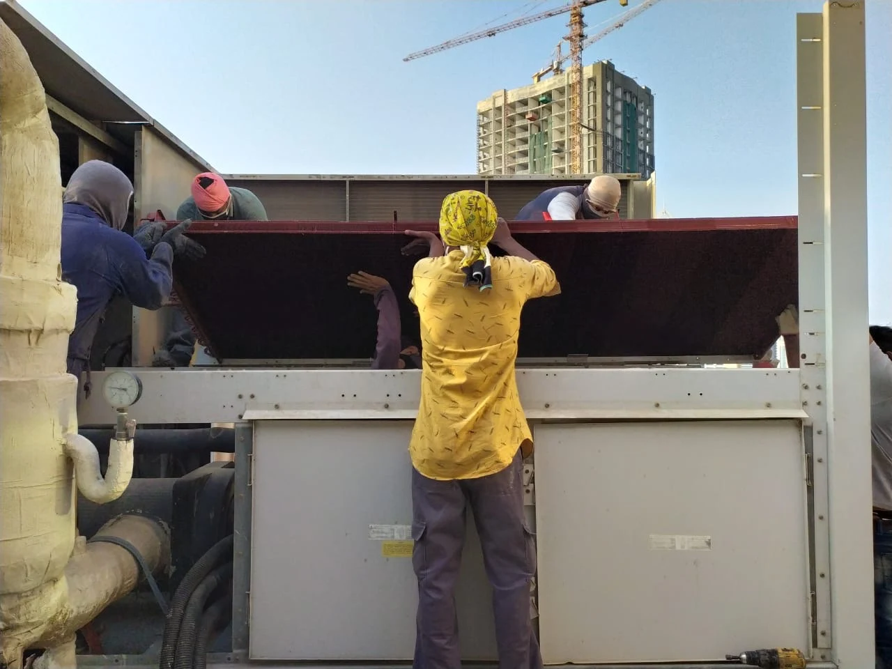 Air conditioning service work